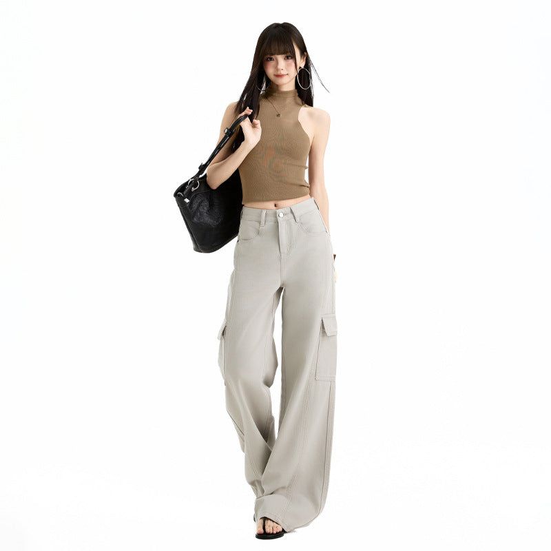 Gorpcore Deconstructed Multi-Pocket Cargo Denim Pants
