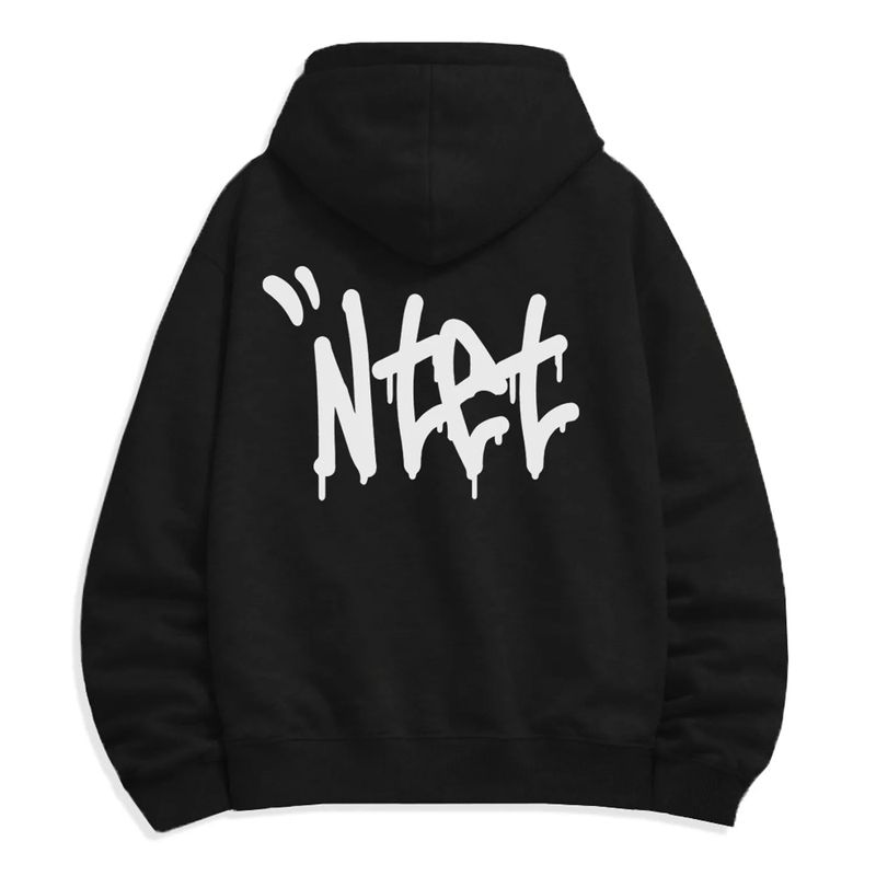 graffiti font logo 2-way zip-up (4color)