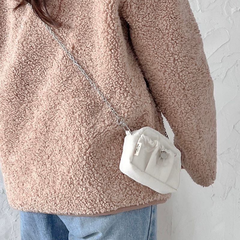 Card Wallet Mini Chain Bag-IVORY