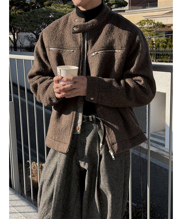 LAURANT（ロラン）の「[F/W] Wolf fur biker jacket(3color)（Jackets/Outerwear）」