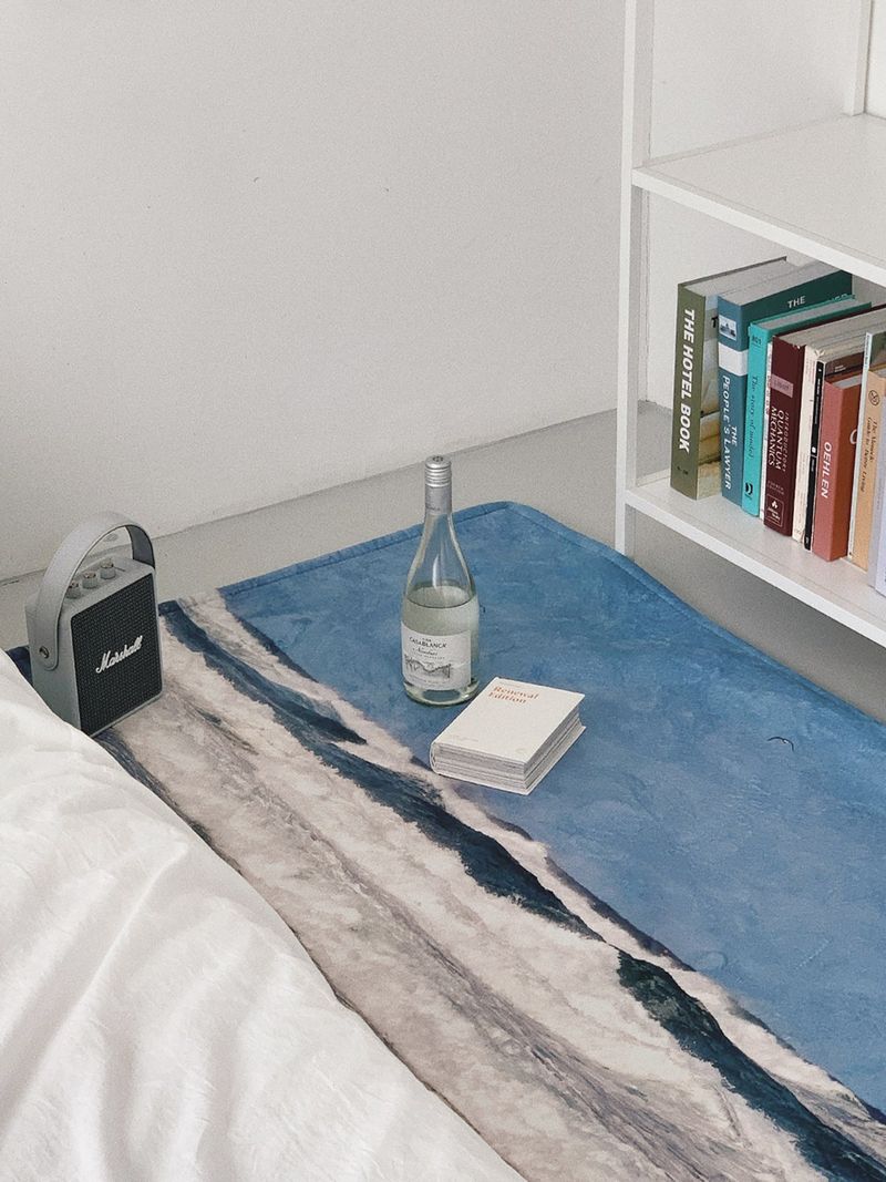 blue bada rug