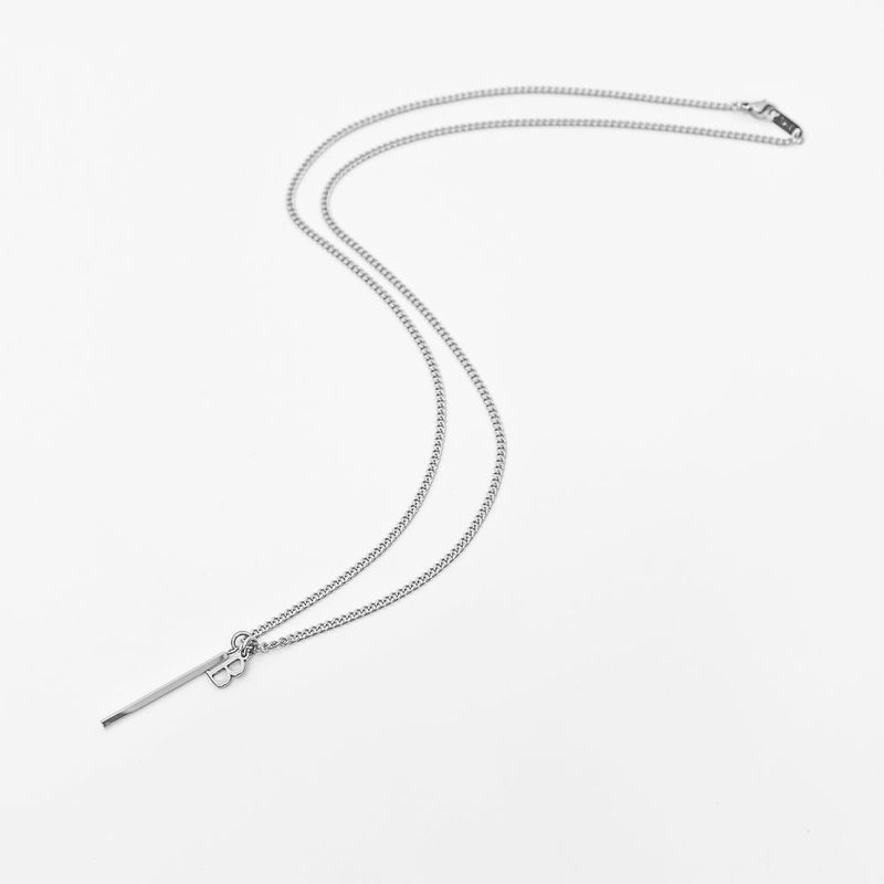Men's Stick Bar Necklace Chain_CLEF MINI COS NEC