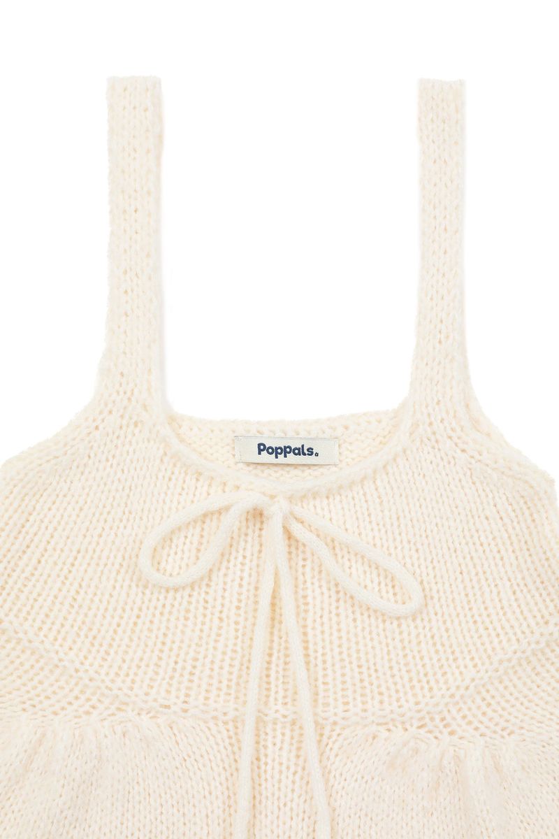 Ribbon Knit Bustier [Ivory]
