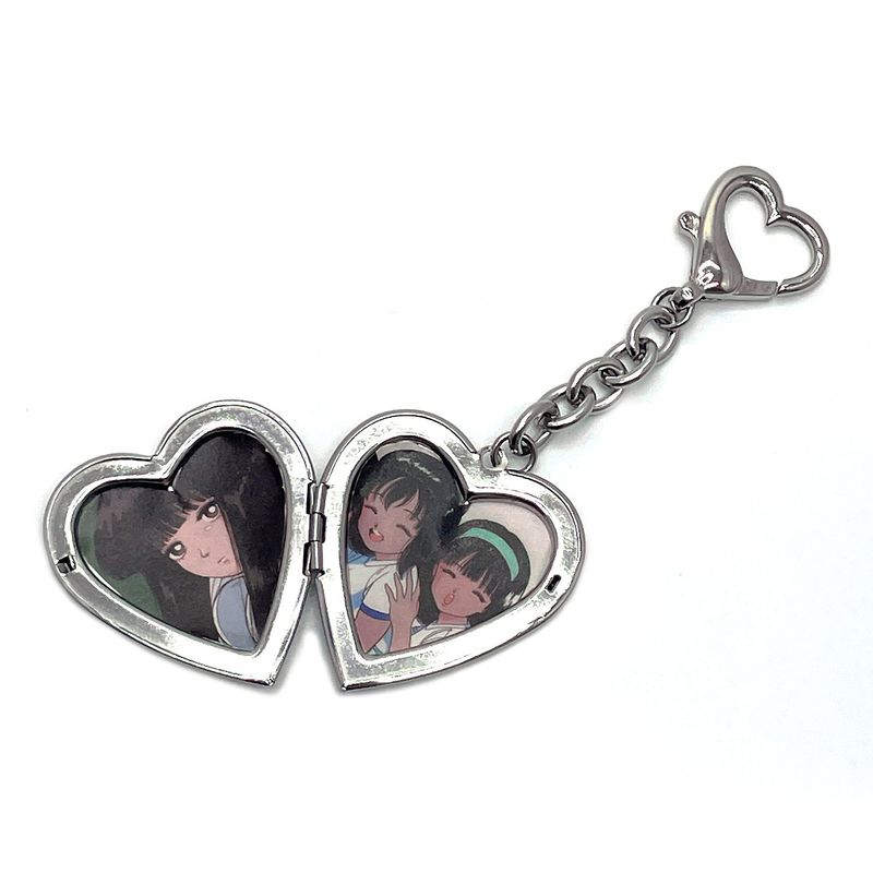 Surgical Heart Locket Pendant Keyring