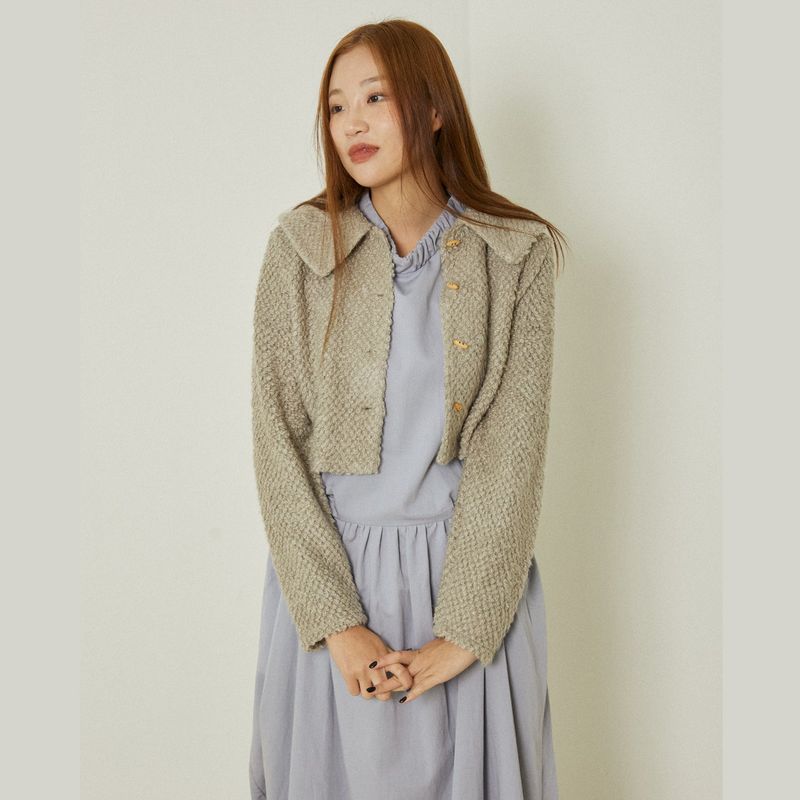 Azure short cardigan (brown)