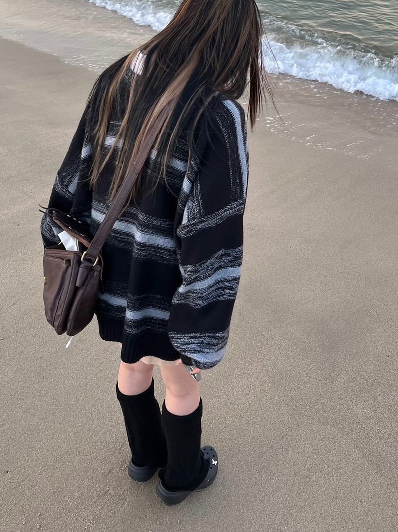 Stripe wave Knitwear