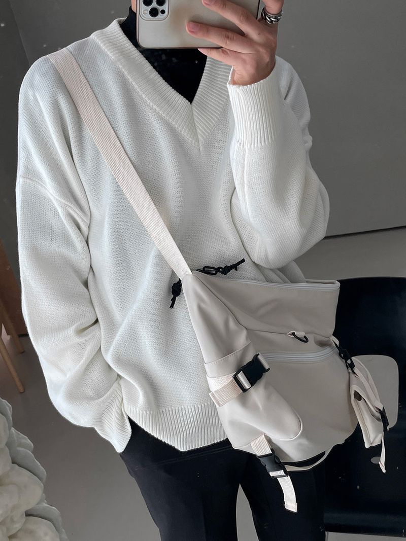 MJ Overfit Masion V Neck Knit (6color)