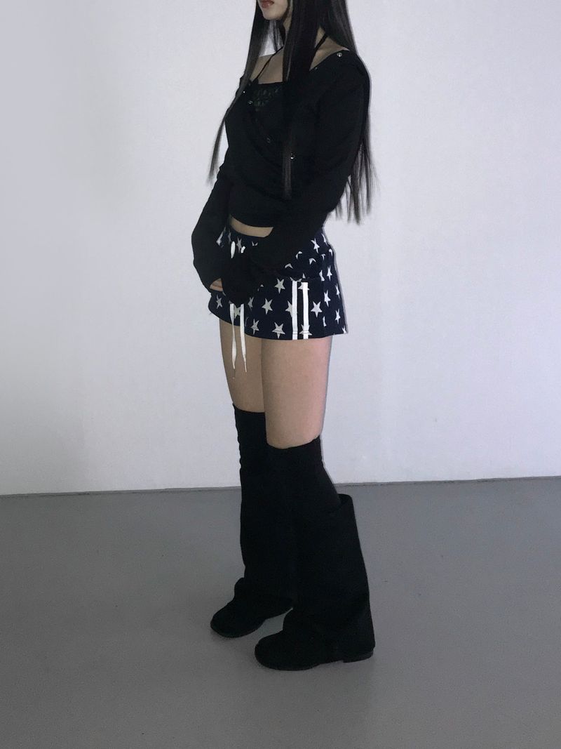 snap cross hoodie top(3 color)