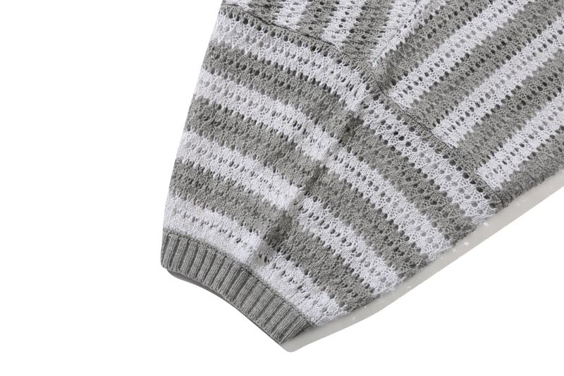 PUNCHING KNIT POLO_GRAY