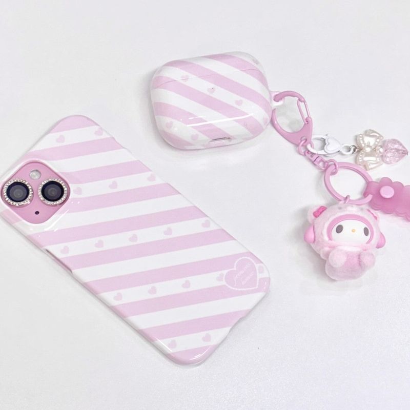 Candy stripe phone case - hard 
