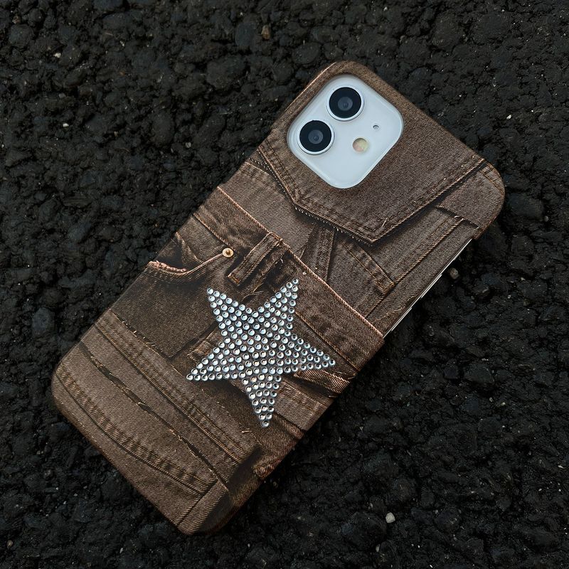 monguroom(モンユルーム)の「デニムブラウンマットケース(スマホグッズ/小物)」
