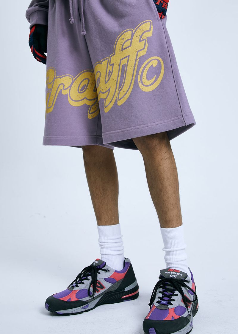 GRAFFプリントスウェットショートパンツ