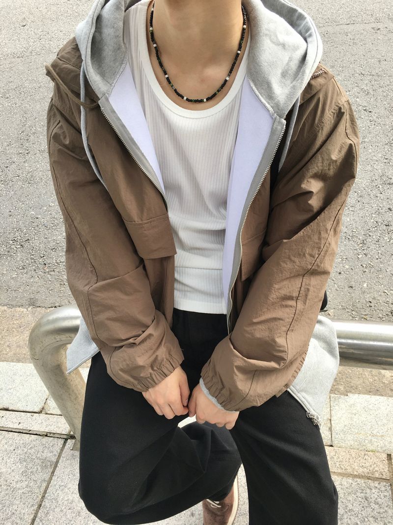 Uchi High Neck Windbreaker 4C