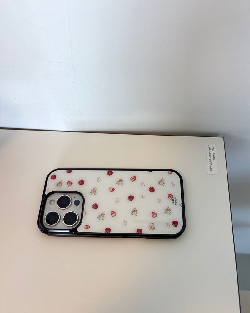 strawberry flower phone case