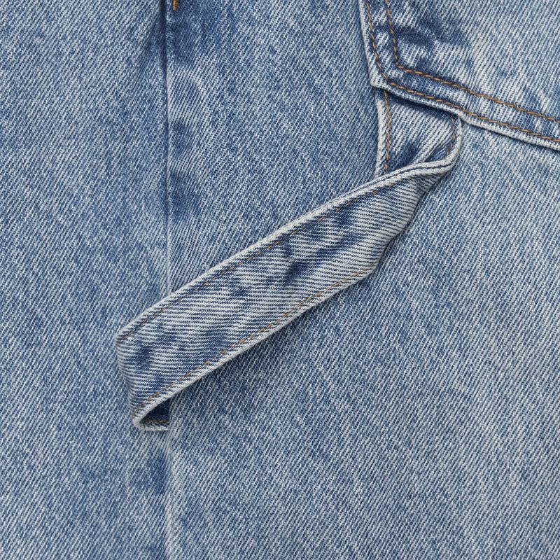 DENIM STRAP WIDE PANTS code 18105