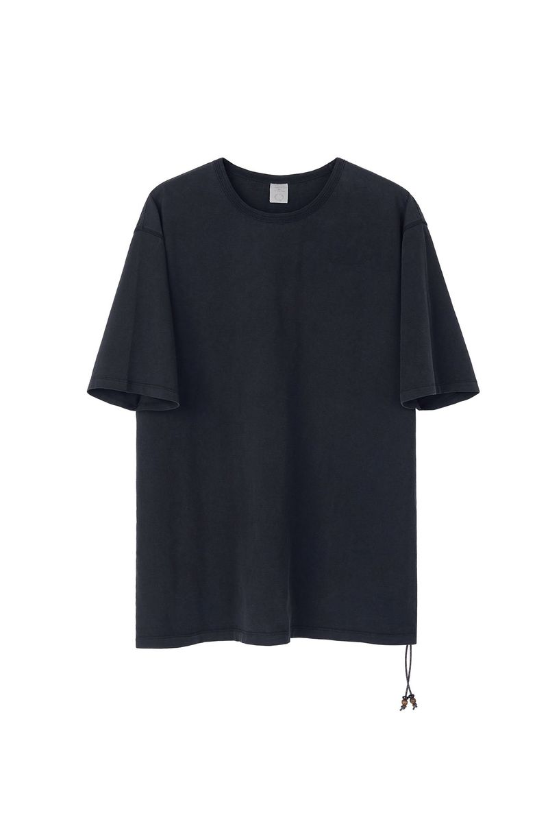 CHOWOO（チョウ）の「オニキスビンテージTシャツ (ウォッシュドブラック)（Tops）」