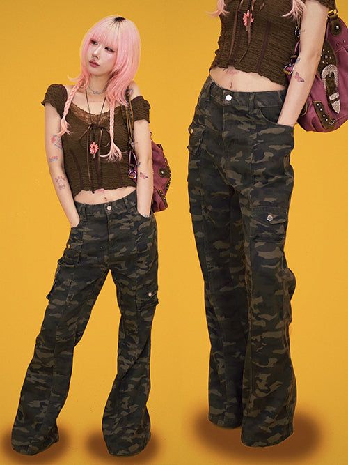 KUO(クーオ)の「カモブーツカットパンツ(パンツ)」