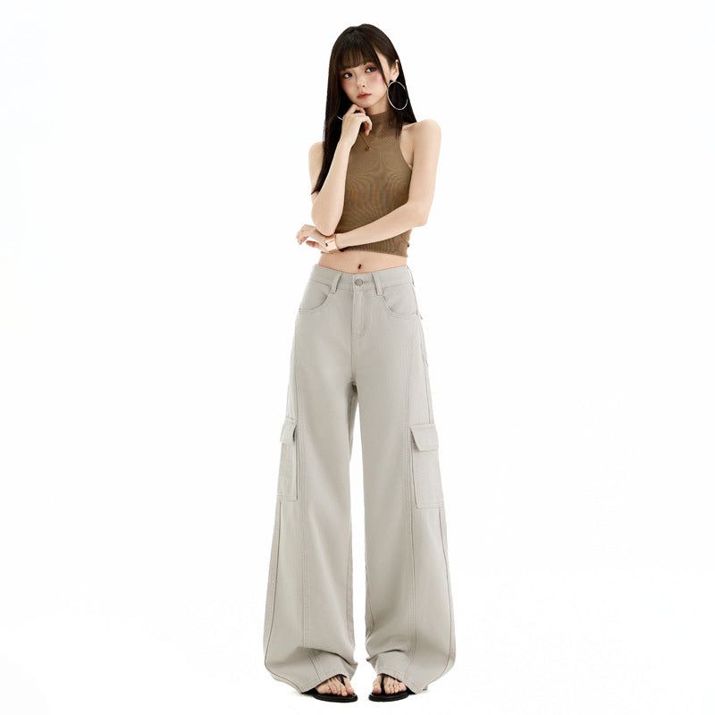 Gorpcore Deconstructed Multi-Pocket Cargo Denim Pants