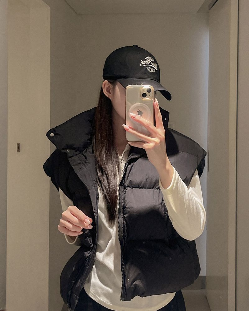 High neck padded vest