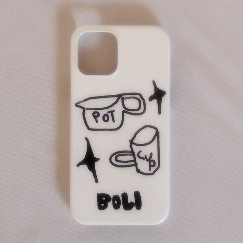 BOLI（ボリ）の「スプーンアンドポット 001 グロッシーハードケース（スマホグッズ/小物）」
