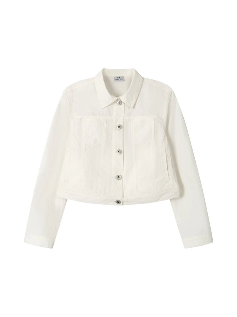 EARTHJIGU（アースジグ）の「ナイロン トラッカー ジャケット (WHITE)（ジャケット/アウター）」
