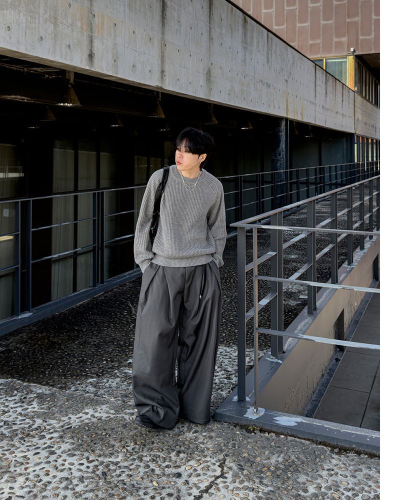 Hild Panel Cropped Hachi Knit