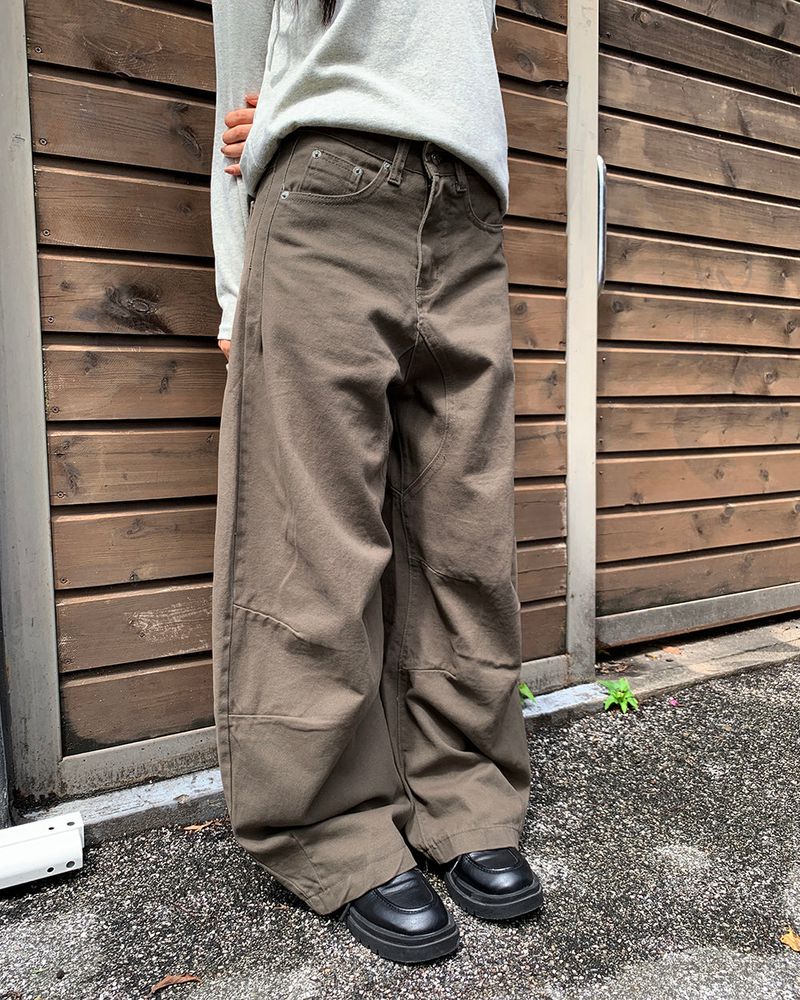 WONDER WONDER（ワンダーワンダー）の「Juri Incision ピンタックバルーンコットンロングパンツ（パンツ）」