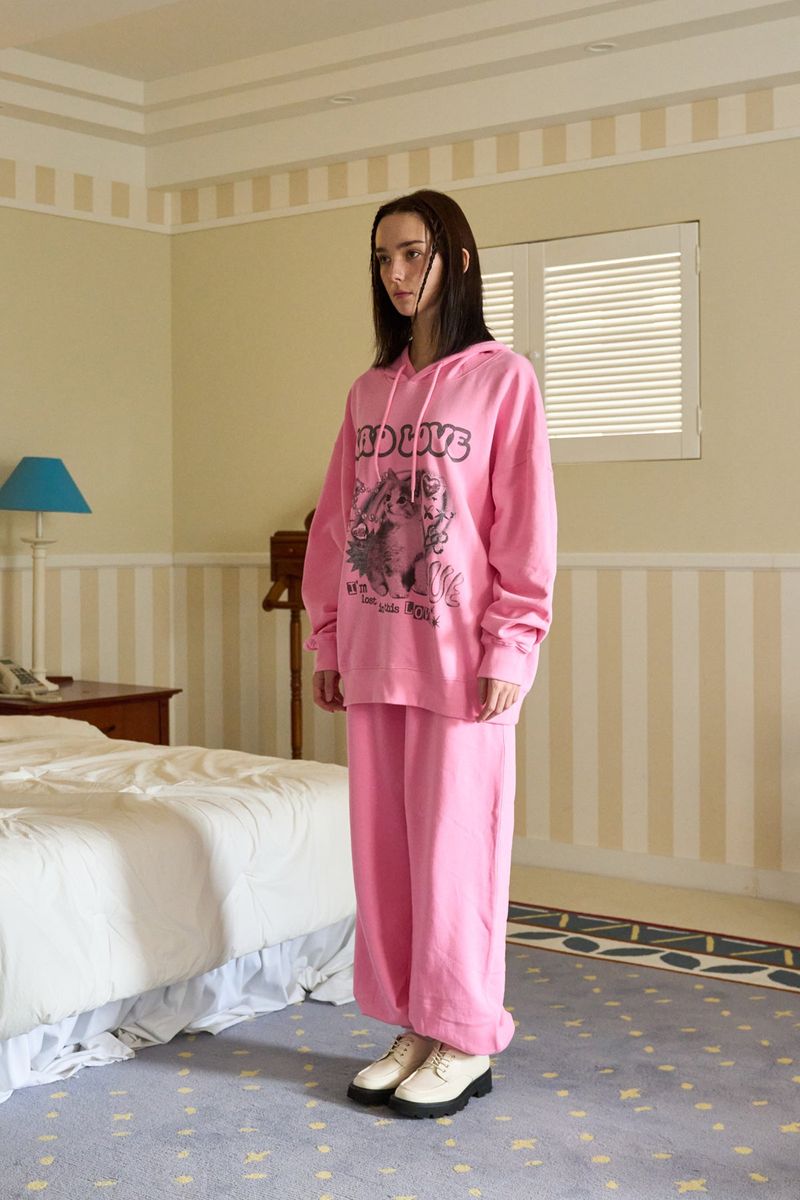 SYMBOL POINT JOGGER PANTS PINK