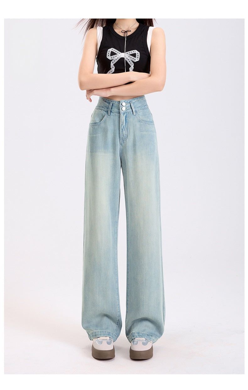 Lyocell Lightweight Wide Leg Denim Pants