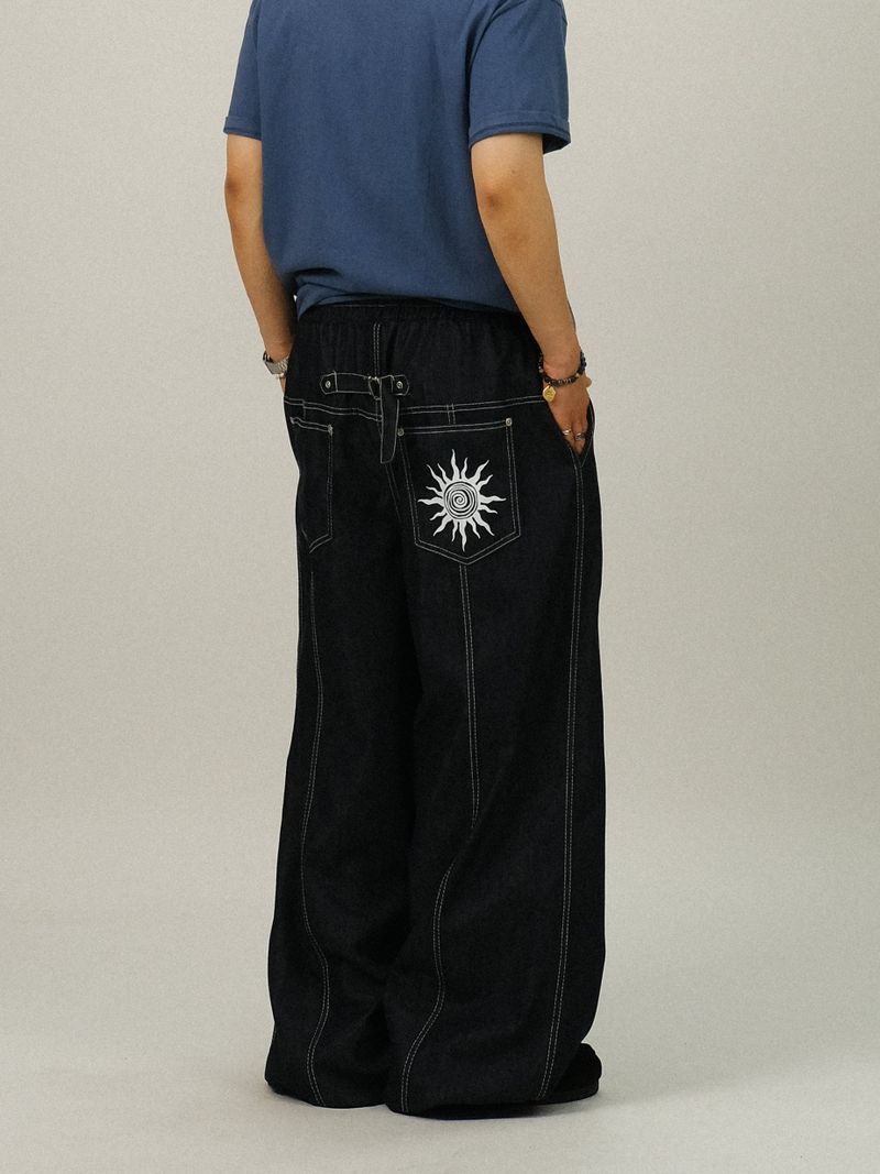 GN STAR Printing Back Bijo Denim Pants