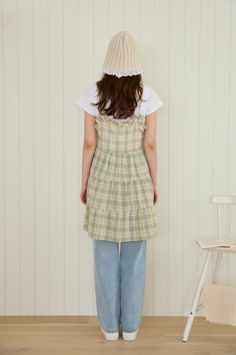 FRILL DAY CHECK DRESS