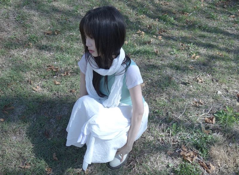 check sleeve skirt