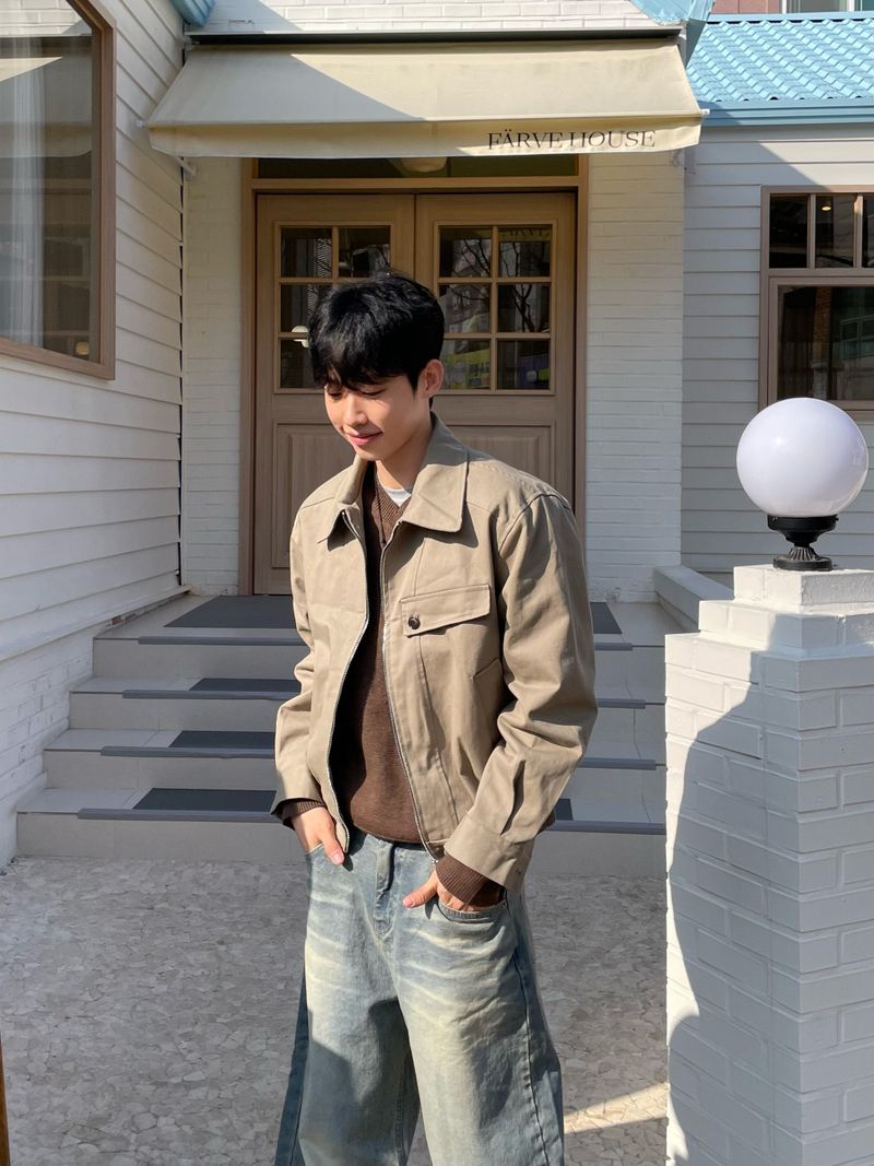 City Collar Blouson Jacket (2 Colors)