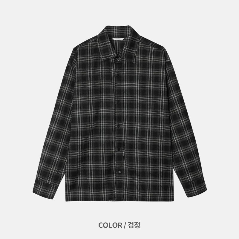 [premium] jack check overfit shirts