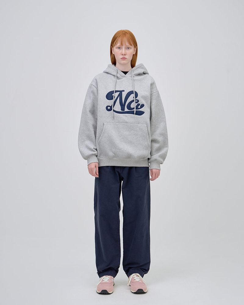 UNDERLINE LOGO HOODIE - GRAY