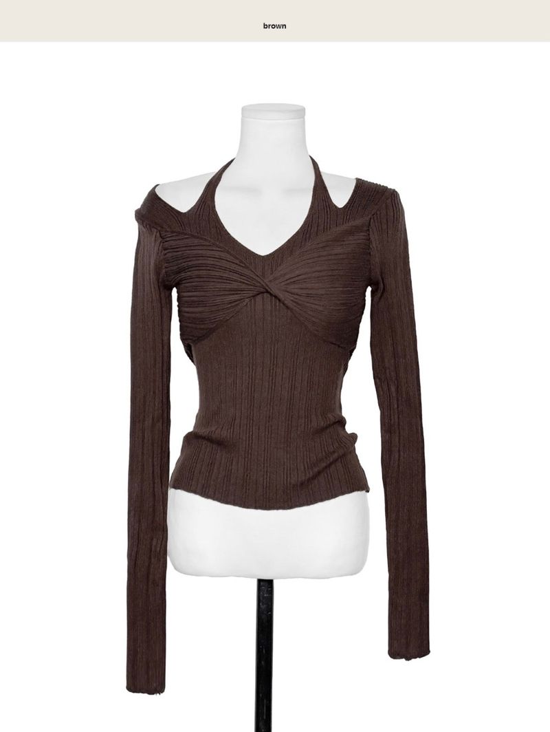 charlotte bust twist slit top