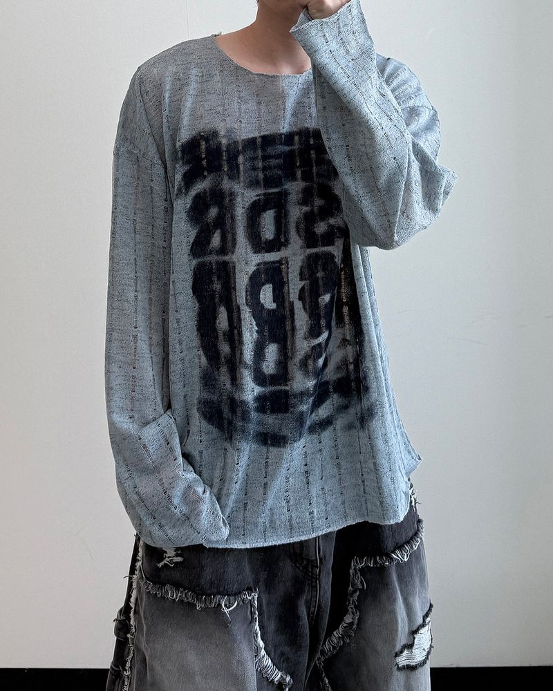 Lunera Painting See-through Knit