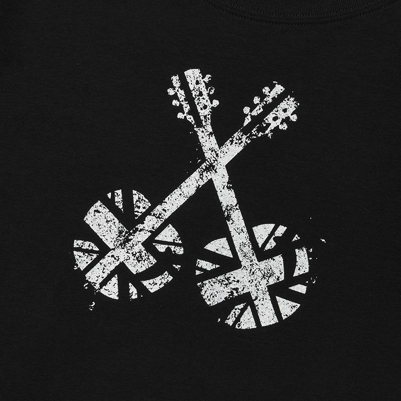 UNION JACK CROP T-SHIRT - BLACK 