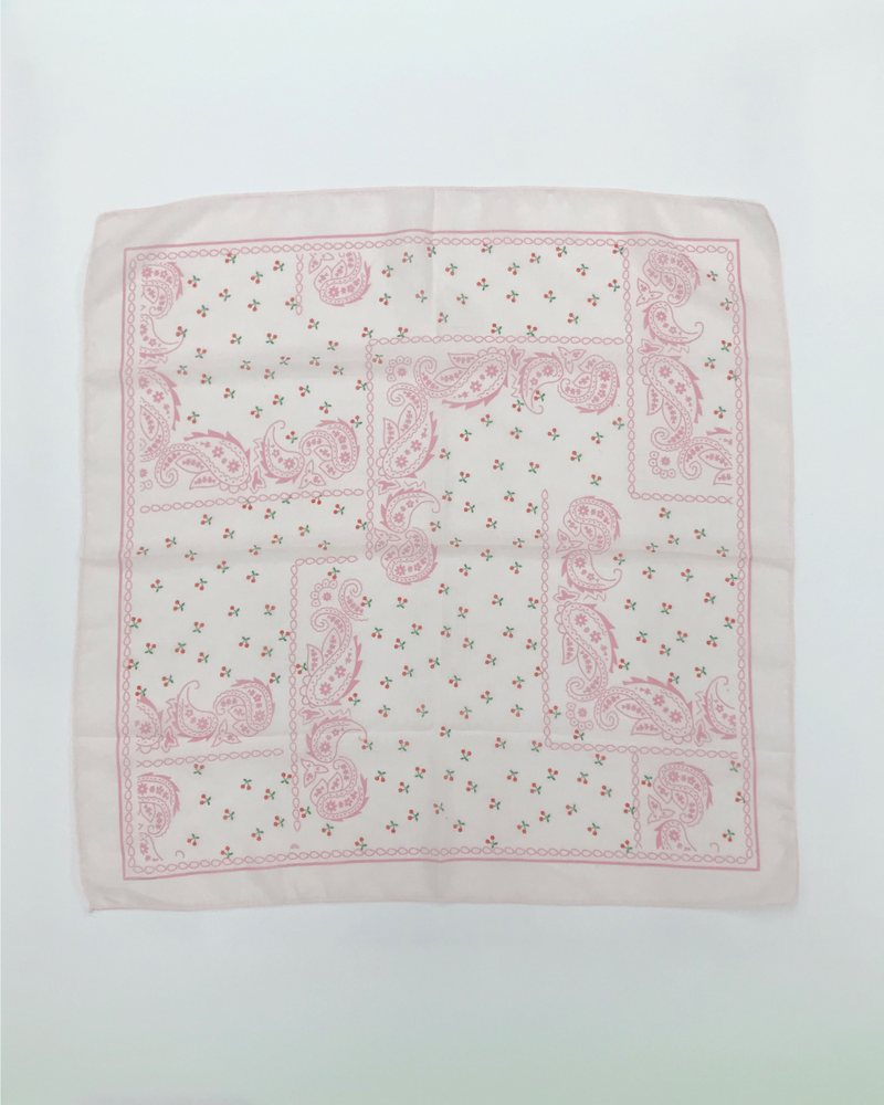 Cherry Paisley Bandana (2color)
