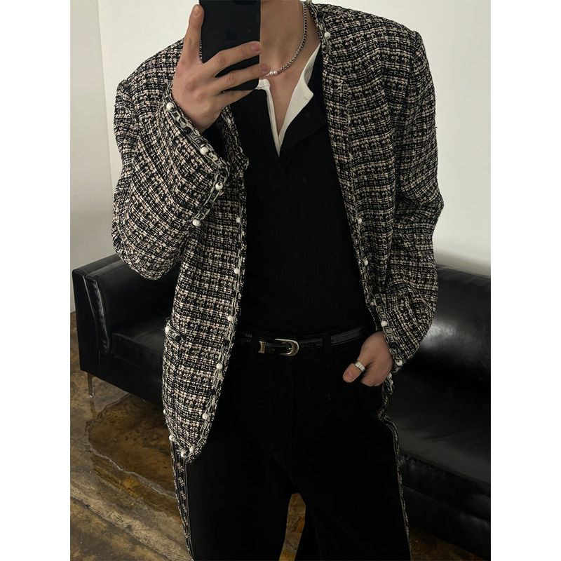 [S/S] Black tweed jacket