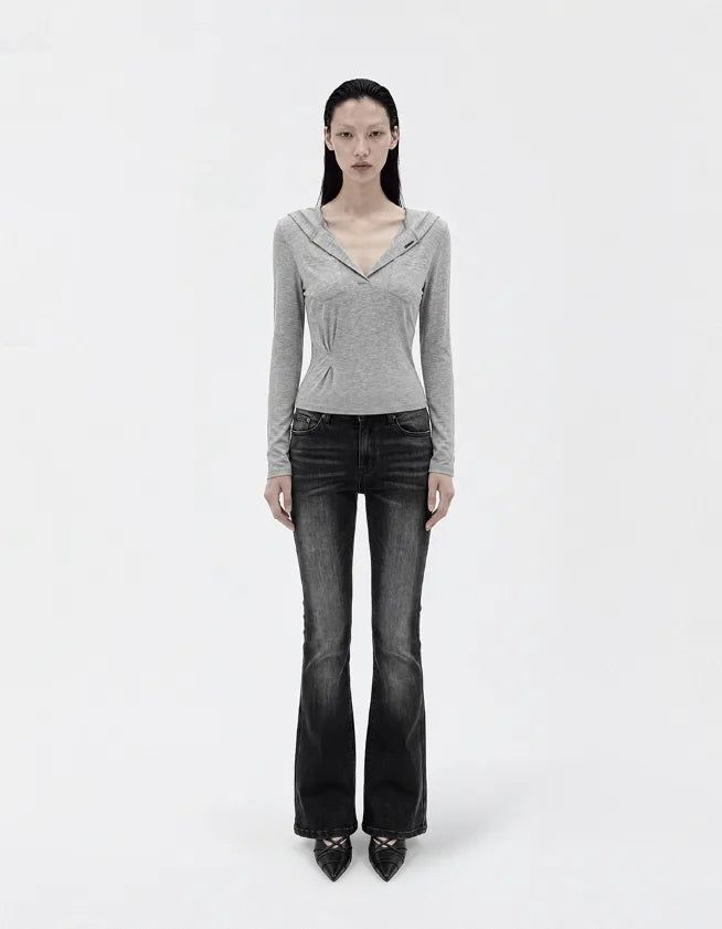 26FW★ [mnem] Fold Hood Tee