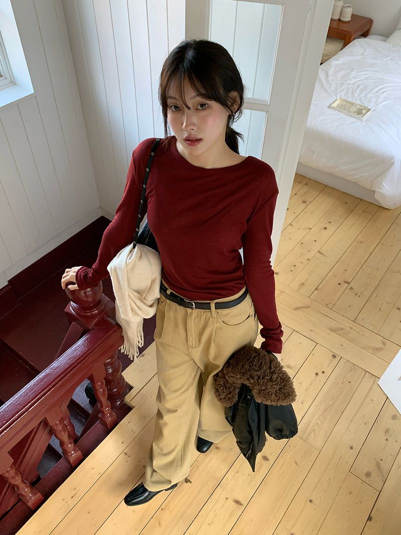 [MADE] Fodit Wool Tencel Layered Tee