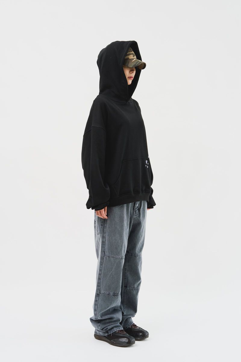 (MADE) Blue Star Softy Hoodie_Black