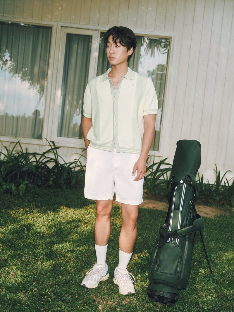 DVRK（ダーク）の「DVRK PRIVÉ STRIPED PATTERN POINTELLE KNITTED SHIRT - DEWKIST（Tops）」