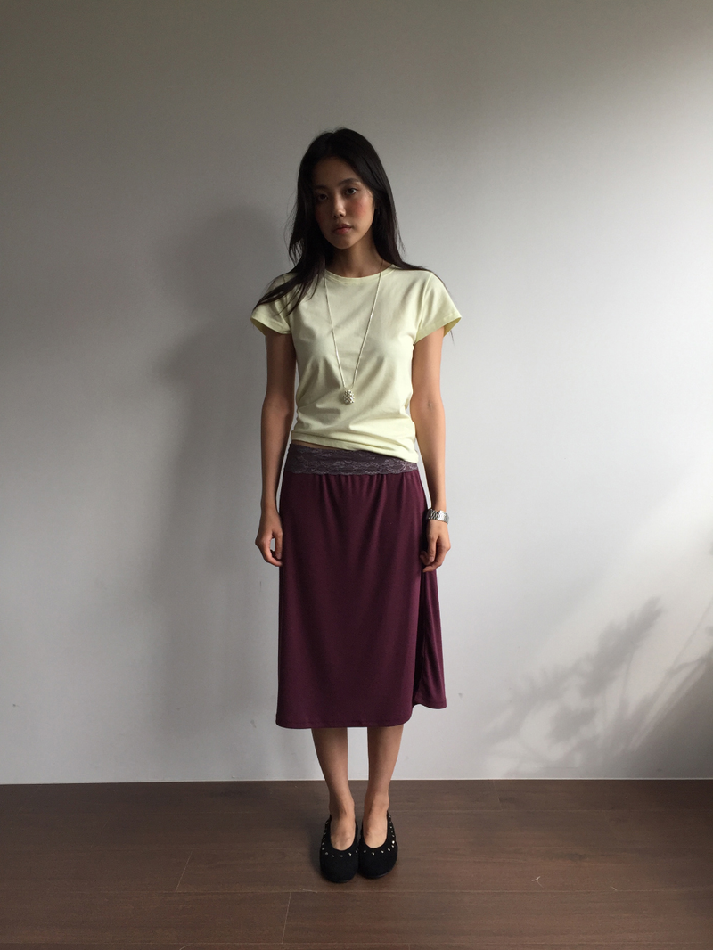 Deep lace skirt (3color) 
