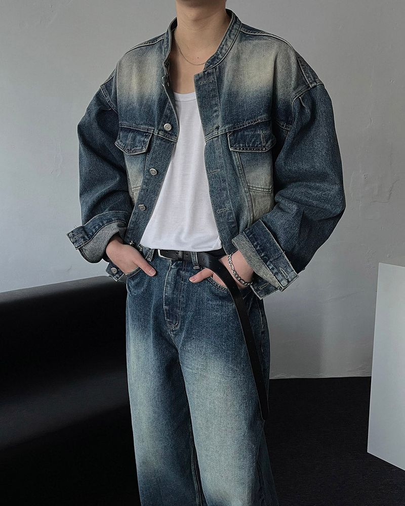 MG727 Garment Dining Denim Jacket (3 colors)