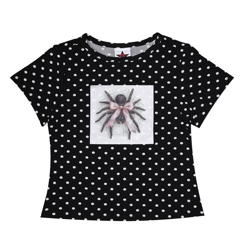 Polka Dot Spider Tee [Black]