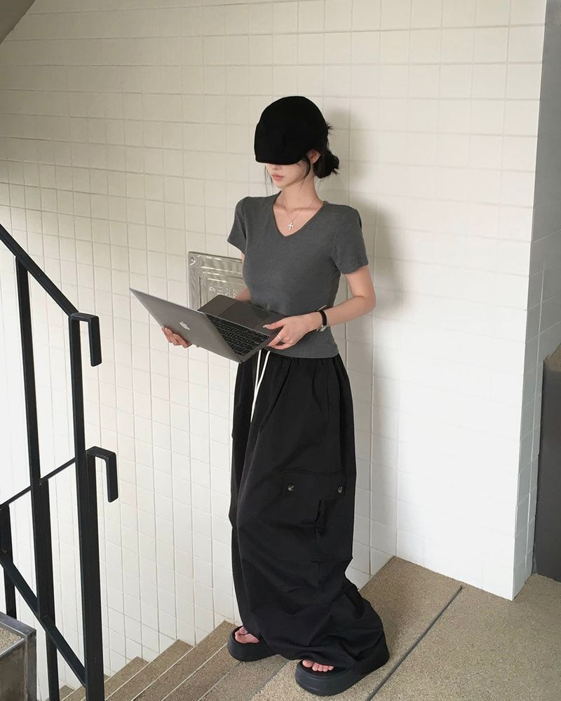 [MADE/S,M] Basic rayon 2typ short-sleeved T-shirt