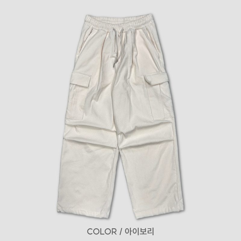 LOG CORDUROY CARGO PANTS