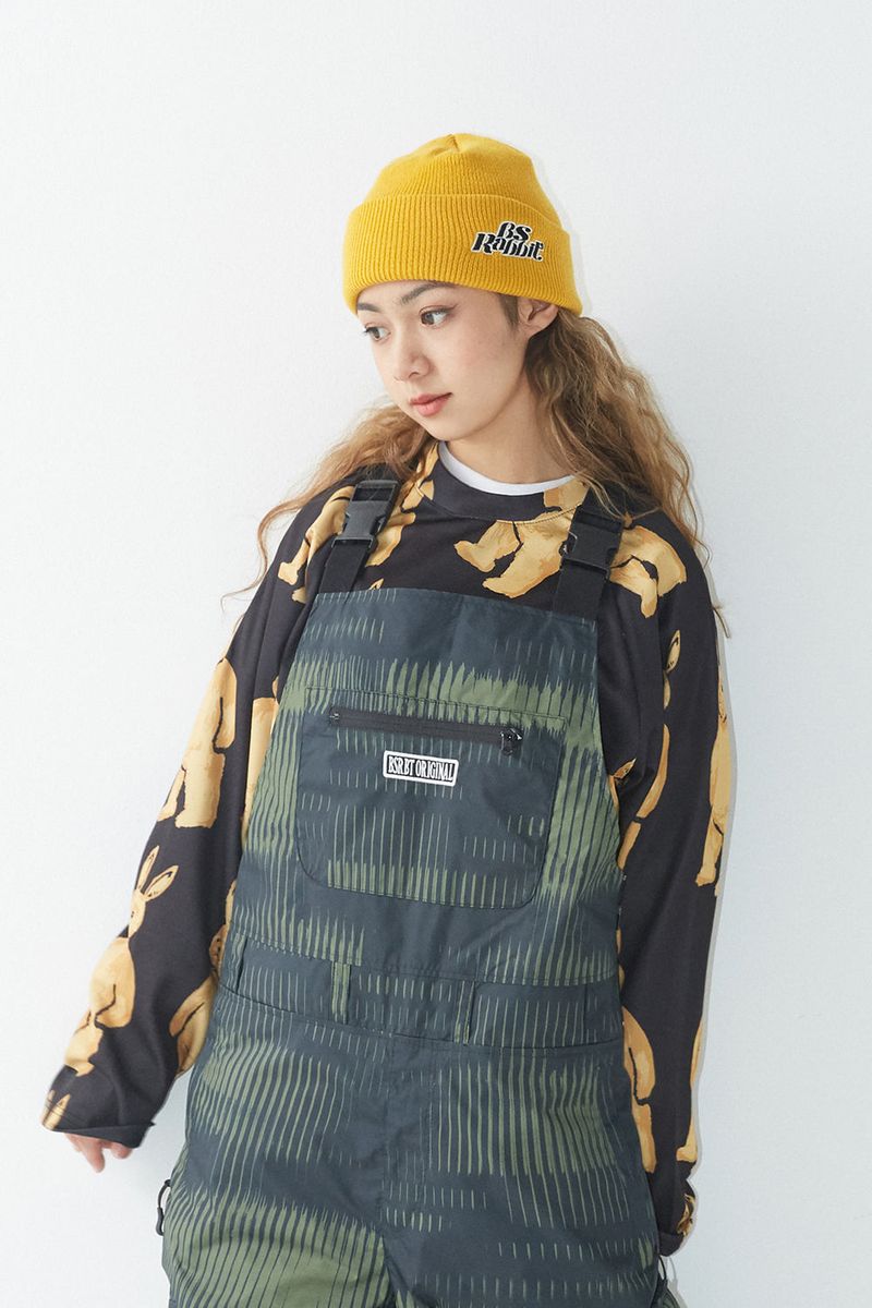 BSR2223FWBN016 BS LOGO BEANIE YELLOW